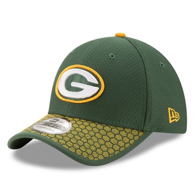 Men's Green Bay Packers New Era Green 2017 Sideline Official 39THIRTY Flex Hat 2748795